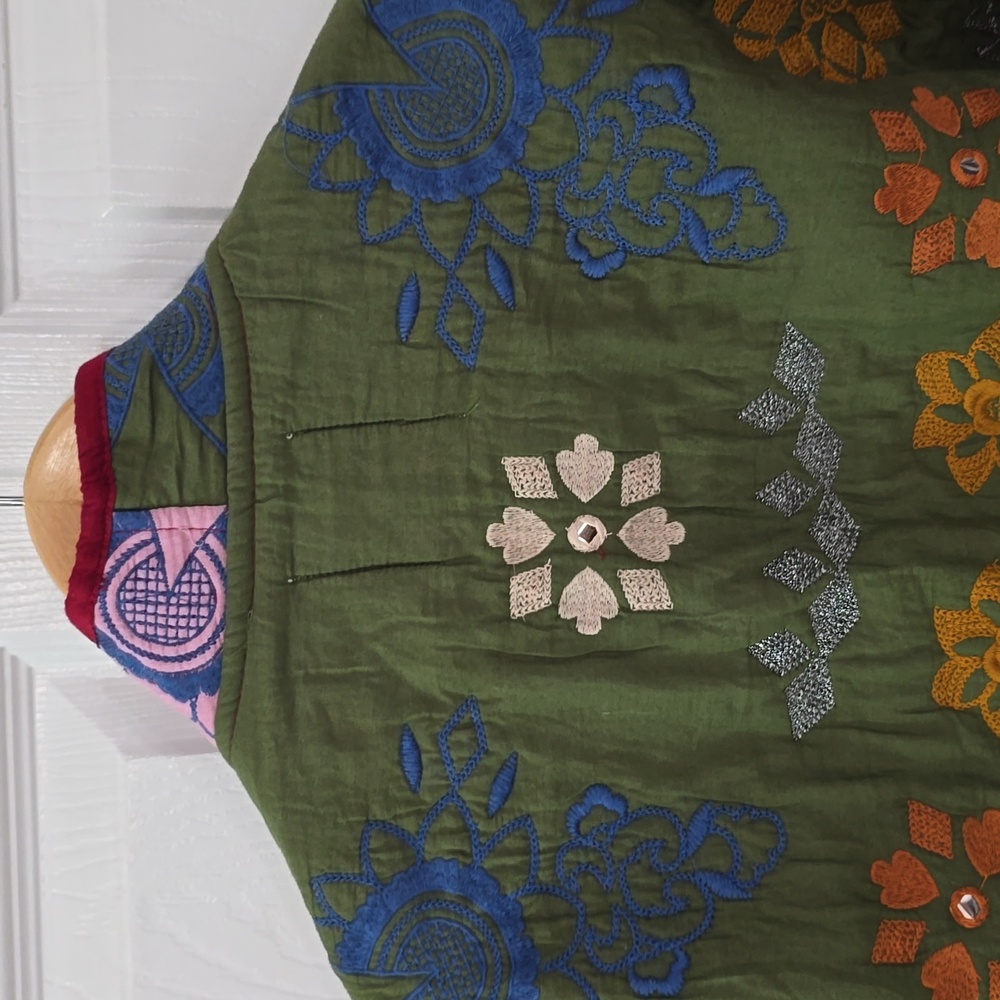 Zara Multicolor Embroidered Patchwork Jacket - image 10